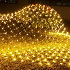 Dazzle Bright Christmas 360 LED Net Lights, 12FT x 5 FT Connectable Waterproof String Lights with 8 Modes