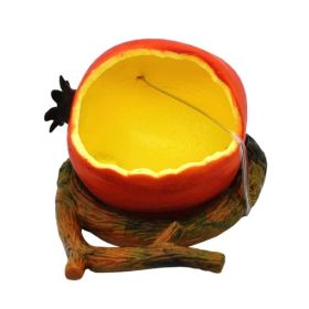 Parrot Spill-Proof Plastic Feeder for Bird Cage (Color: As pic show, Style: Pomegranate)